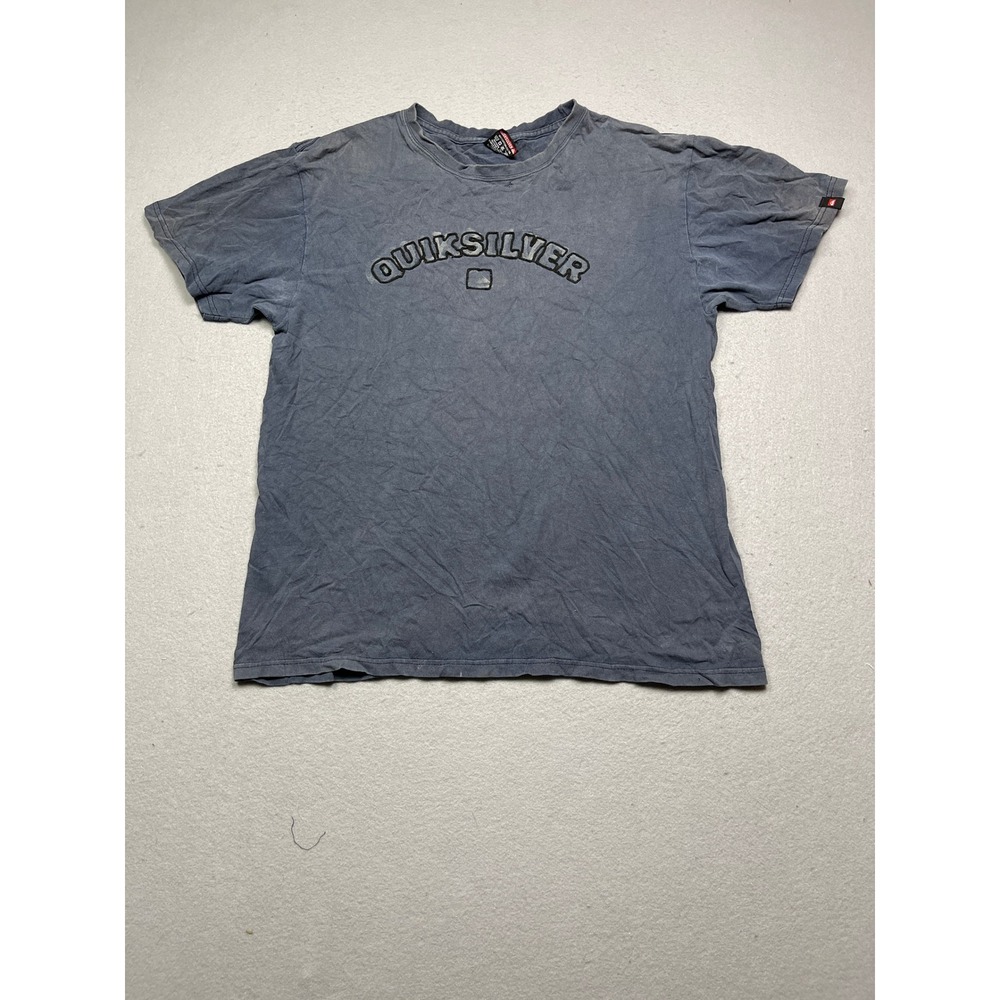 Quiksilver T Shirt Cotton Blend Faded Blue M Mens
